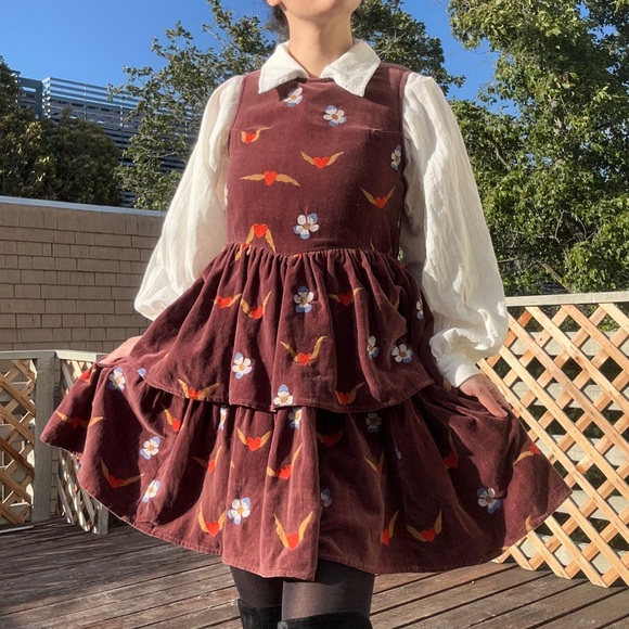 Samantha Pleet Velvet Tulip Dress - Picture 2 of 5